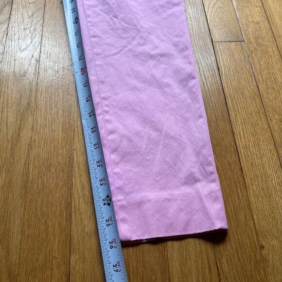 Brooks Brothers Size 6 Pink Mid Rise Flat Front Straight Leg Chino Dress Pants - Picture 4 of 15